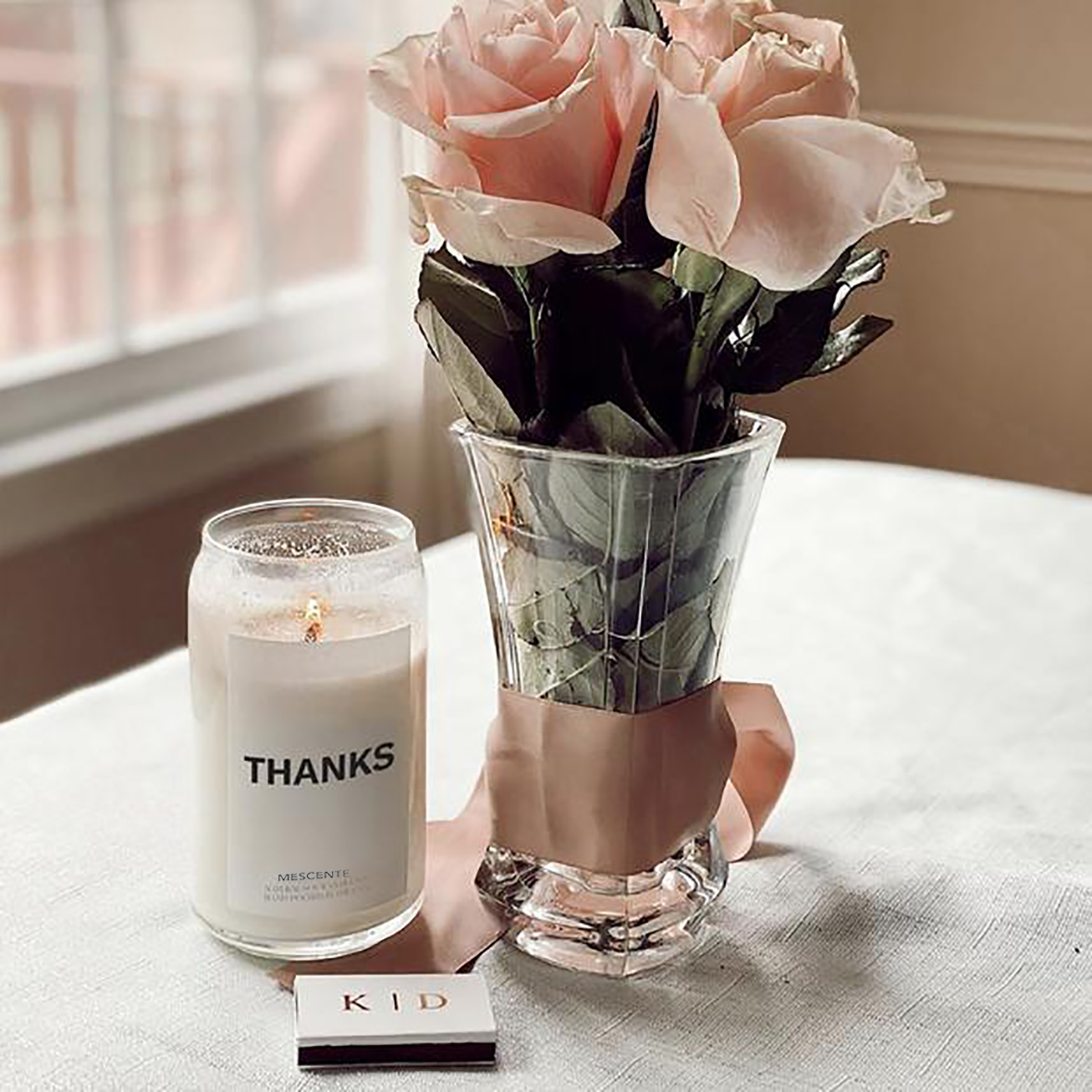 M&Scent Organic Räätälöidyt keraamiset Milky Woodwick-kynttilät, kynttiläsäiliö