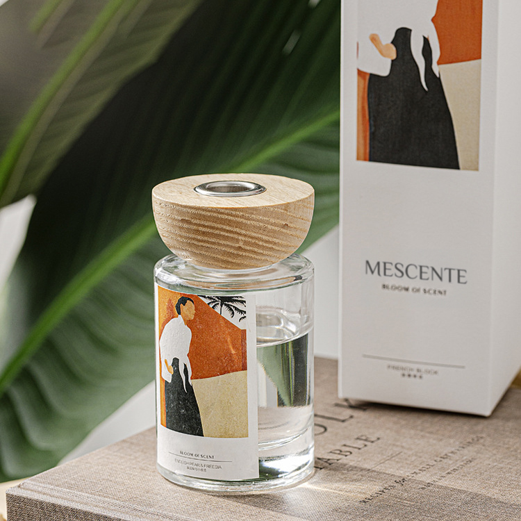 M&Scent tukkukaupan omien merkkien lasipullotikku-reed diffuusorisarjat tulpalla