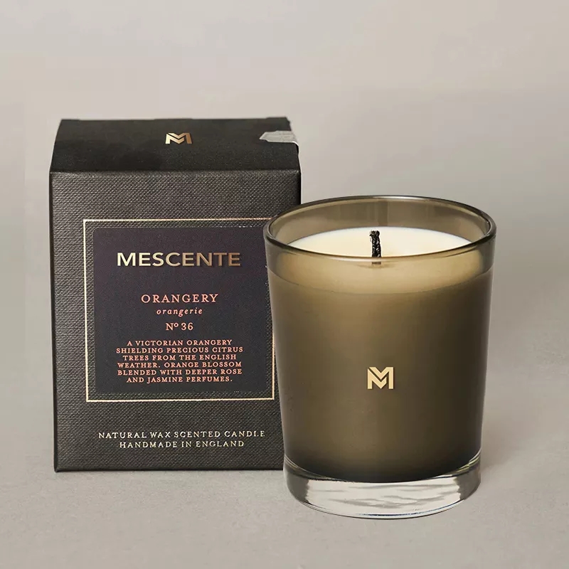 M&Scent Tukkumyynti Uusi Ylellinen Custom Private Label Christmas Crystal Purkit Kerzen Tuoksukynttilä kannella