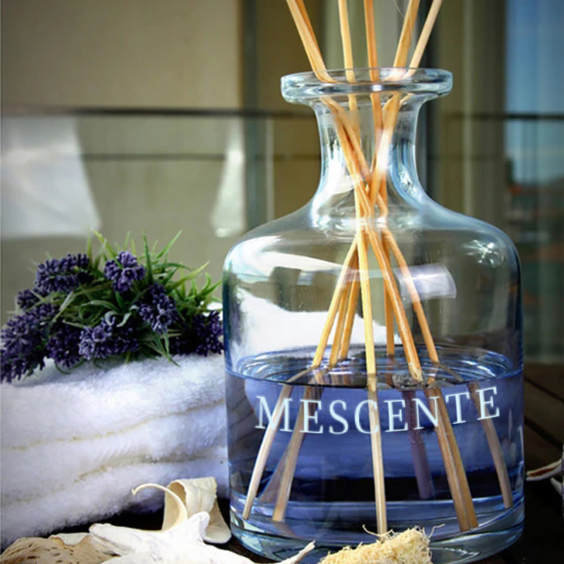 Luxury Spring 400 ml ympäristöystävällinen vaaleanpunainen pullot sementin harmaa nahka magnolia tuoksu kukka tikkuja Reed diffuusori