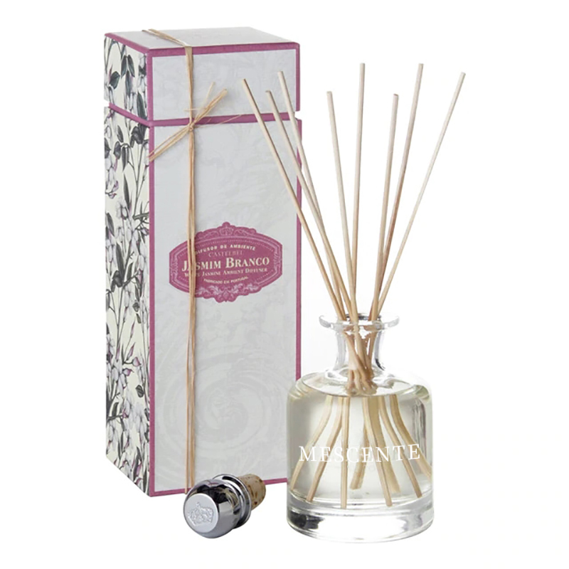 Luxury Spring 400 ml ympäristöystävällinen vaaleanpunainen pullot sementin harmaa nahka magnolia tuoksu kukka tikkuja Reed diffuusori
