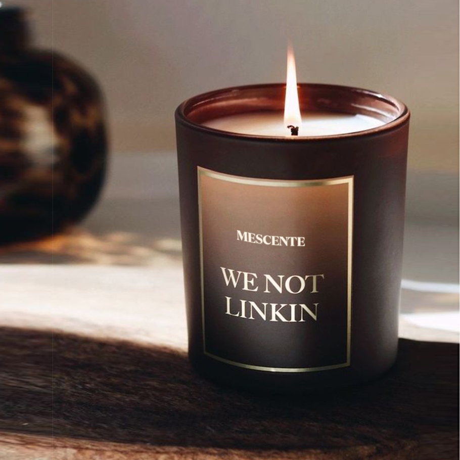M&Scent Tukkumyynti Uusi Ylellinen Custom Private Label Christmas Crystal Purkit Kerzen Tuoksukynttilä kannella
