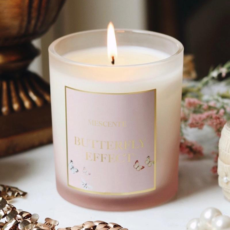 M&Scent Tukkumyynti Uusi Ylellinen Custom Private Label Christmas Crystal Purkit Kerzen Tuoksukynttilä kannella