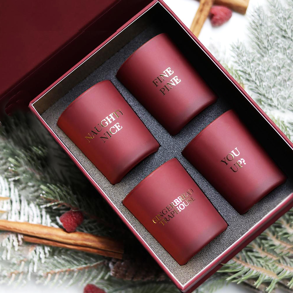 M&Scent ylellinen yksityisen merkkien kodin sisustus aromituoksuinen kynttilän lahjasetti, 4 kpl