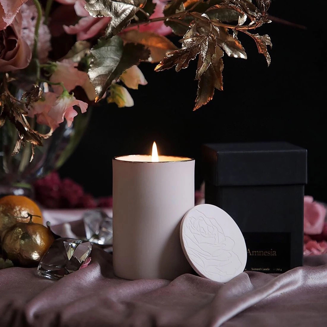 M&Scent tukkukaupan luksuslasipidike halpa tuoksuinen tuoksuöljykynttilän lahjasetti logolla