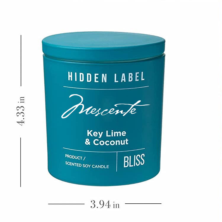 M&Scent Tukkumyynti Ylellinen Private Label Black Purkit Tuoksuiset soijavahakynttilät kristalleilla