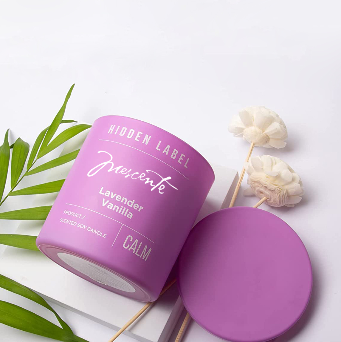 M&Scent Tukkumyynti Ylellinen Private Label Black Purkit Tuoksuiset soijavahakynttilät kristalleilla