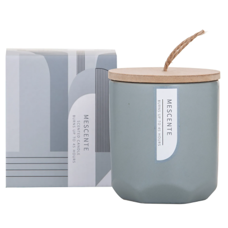 M&Scent Custom Luxury Luo oma puinen Wick -tuoksuinen soijakynttilän valmistaja lasipurkissa