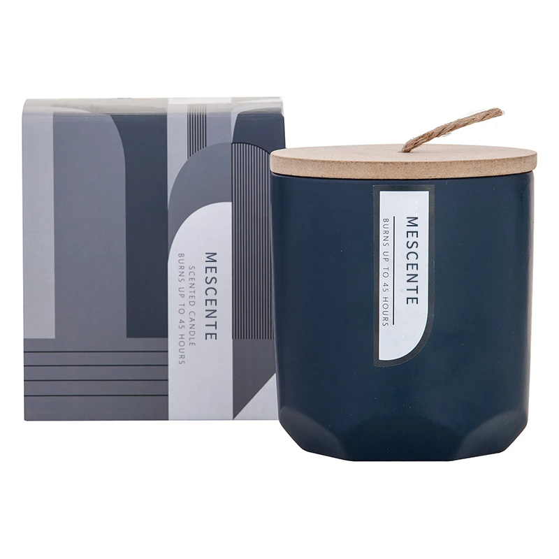 M&Scent Custom Luxury Luo oma puinen Wick -tuoksuinen soijakynttilän valmistaja lasipurkissa