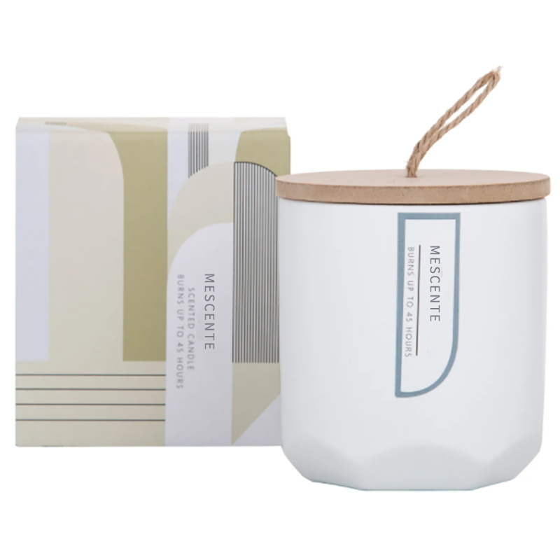 M&Scent Custom Luxury Luo oma puinen Wick -tuoksuinen soijakynttilän valmistaja lasipurkissa