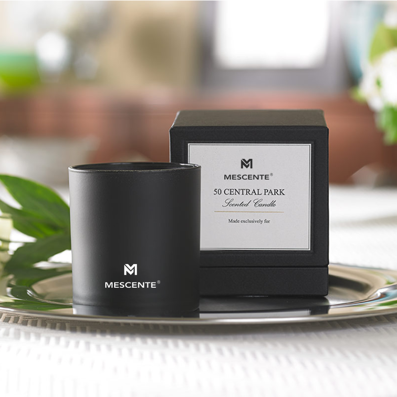 M&S-tuoksu Tukku Ylellinen Private Label Kromi Miesten Aromaterapiakynttilät 22 unssia kristalleilla sisällä