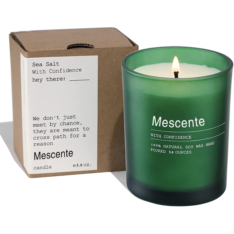 M&Scent räätälöity hääkoristelupurkki Jasmine & Ylang Ylang -tuoksukynttilöitä etiketeillä irtotavarana