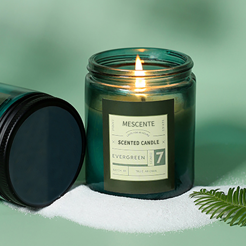 M&Scent räätälöidyt yksityisen merkkiset luksustuoksuiset soijavahakynttilät kannella