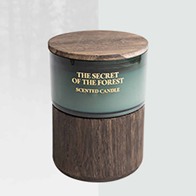 M&Scent räätälöity lasipurkit massatilaus tuoksuva soijavahakynttilä kristalleilla