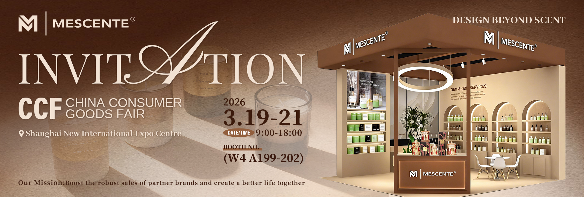Liity MESCENTEEN vuoden 2026 CCF Shanghai Consumer Goods Fair -messuilla