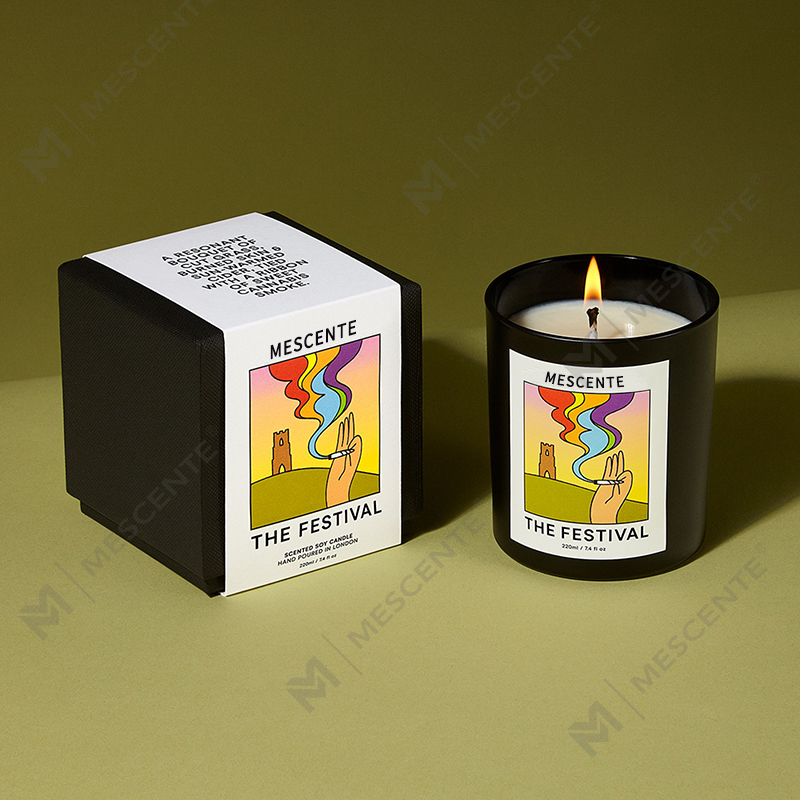 M&Scent-tukkukaupan ylelliset yksilölliset omat etiketit käsintehdyt joulukristalliaromituoksut soijavahakynttilät