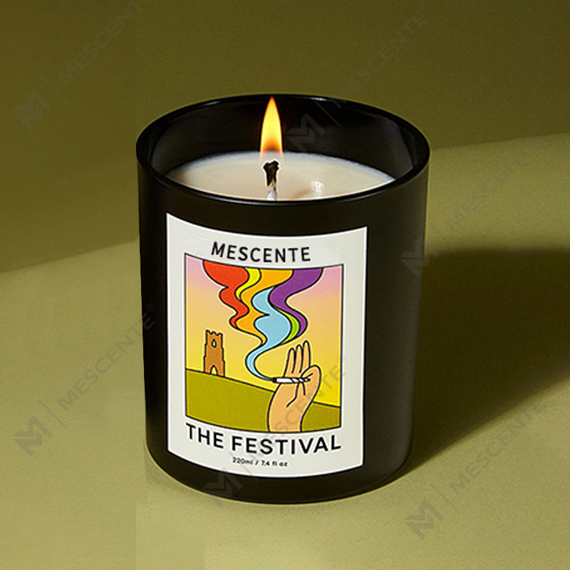 M&Scent-tukkukaupan ylelliset yksilölliset omat etiketit käsintehdyt joulukristalliaromituoksut soijavahakynttilät