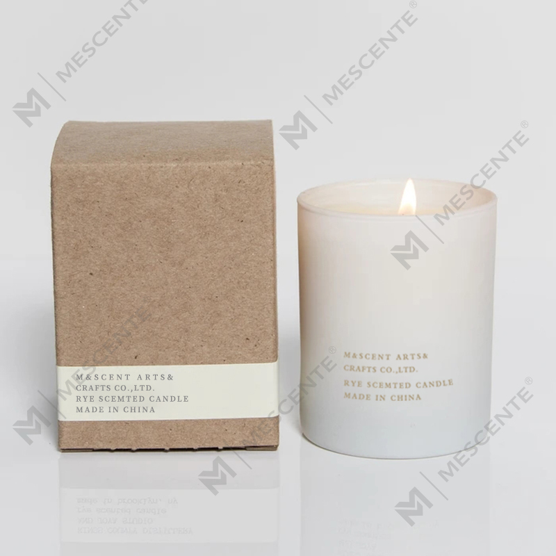 M&Scent tukkumyynti halvalla omalla etiketillä suuret valkoiset puusydän aromaterapia tuoksuvat eteeriset öljykynttilät