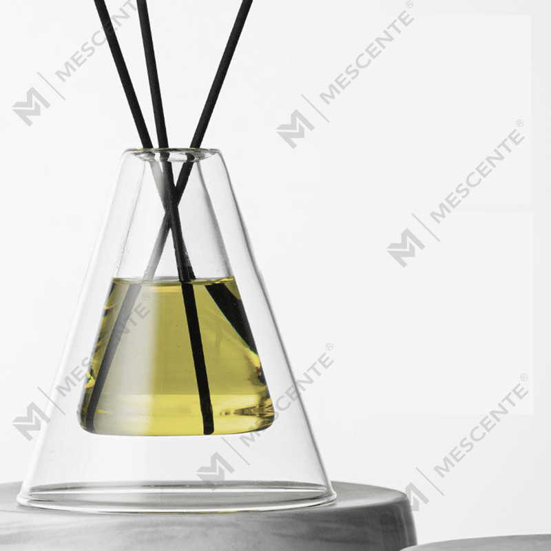 Mukautettu suuri Hex Essenza ainutlaatuinen lasipullo valkoinen huurrettu Extra Air Aroma Reed Diffuser Home Tuoksu, Reed Diffusers Christmas