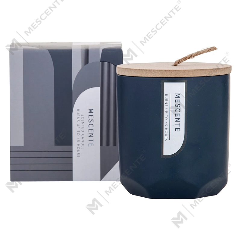 M&Scent Custom Luxury Luo oma puinen Wick -tuoksuinen soijakynttilän valmistaja lasipurkissa