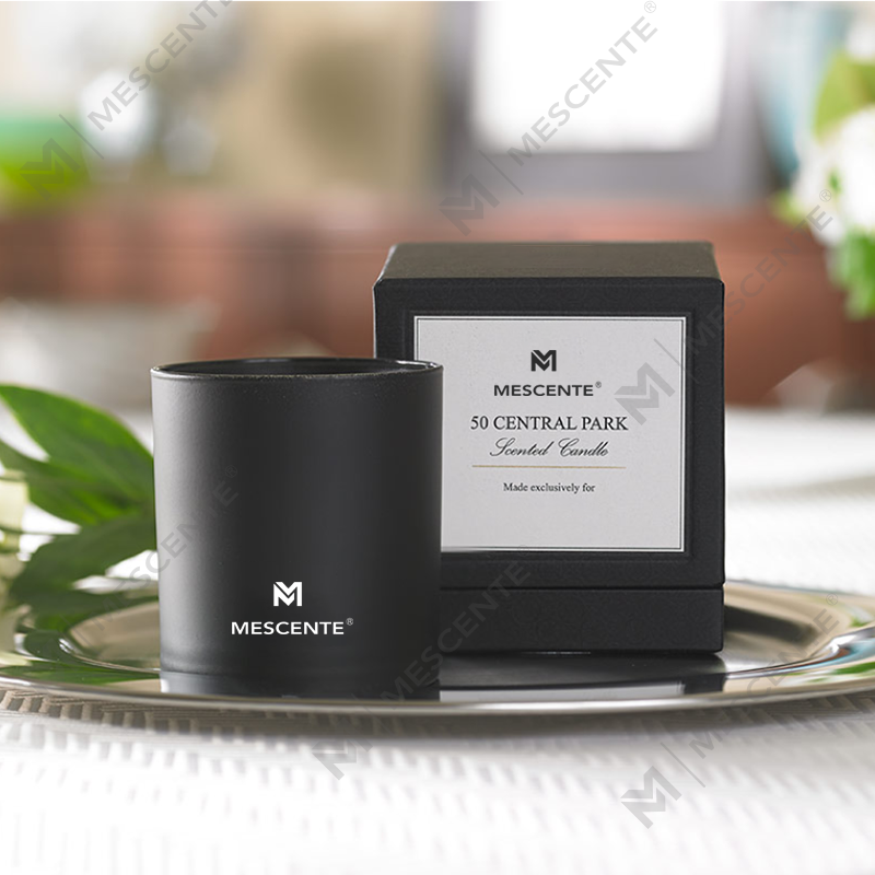 M&S-tuoksujen tukkumyynti Ylellinen oma merkki kromi miespuoliset aromaterapiakynttilät 22 unssia kristalleilla sisällä