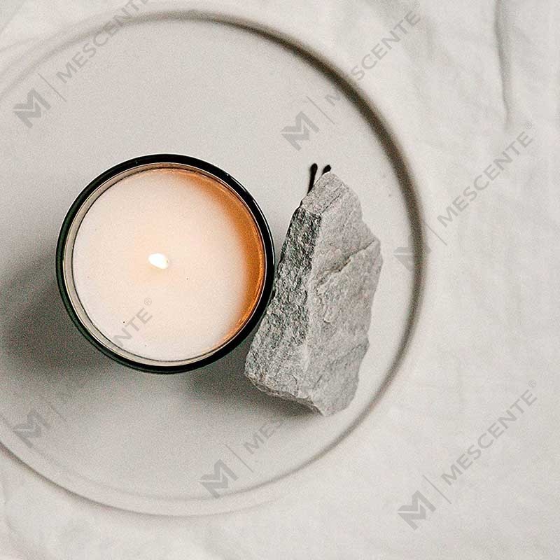 M&Scent Custom Logo Mini Pyöreä Crystal Lasipullo Vahva Kahvi Soijavaha Tuoksukynttilät laatikolla Bulkki