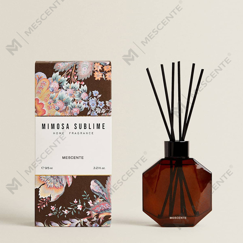 M&Scent-tukkukaupan ylellinen mukautettu minipullo aromaterapiaruoko-diffuusoriöljy lahjapakkauksella