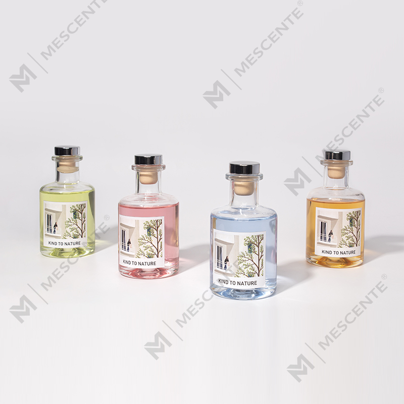 M&Scent Luxury koristeellinen suuri pullo eteerisen öljyn ruokohajotin kuivattujen kukkien kanssa
