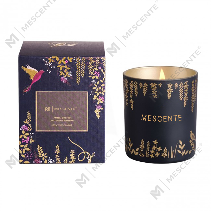 Private Label Personalised Black Wood Wick -kynttilät tuoksuvat luksusta kristalleilla