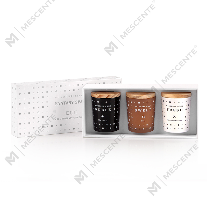 M23352 3 Pack Household Soy Wax Aromaterapia Tuoksukynttiläsarja