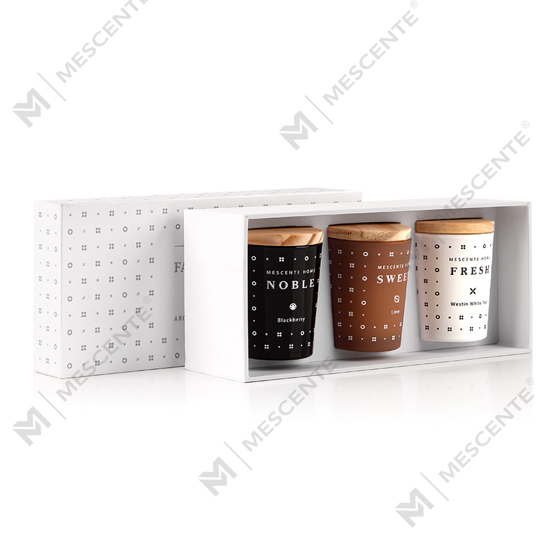M23352 3 Pack Household Soy Wax Aromaterapia Tuoksukynttiläsarja