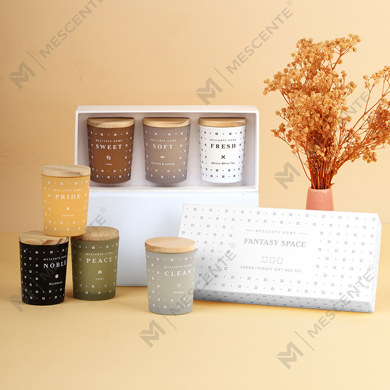 M23352 3 Pack Household Soy Wax Aromaterapia Tuoksukynttiläsarja
