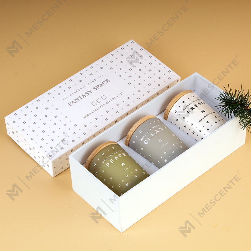 M23352 3 Pack Household Soy Wax Aromaterapia Tuoksukynttiläsarja