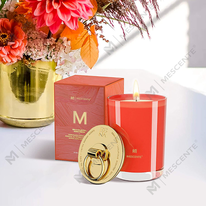 M&Scent Luxury White Soy Wax Logo Henkilökohtaiset häätuoksut kynttilät, räätälöity leirikynttilä