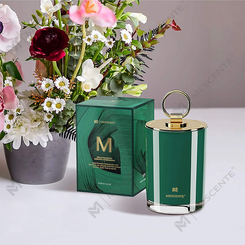 M&Scent Luxury White Soy Wax Logo Henkilökohtaiset häätuoksut kynttilät, räätälöity leirikynttilä