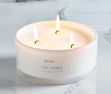 Mescente tukkumyynti Private Label lasipurkki 3 Wick 100 % soijavaha tuoksukynttilä