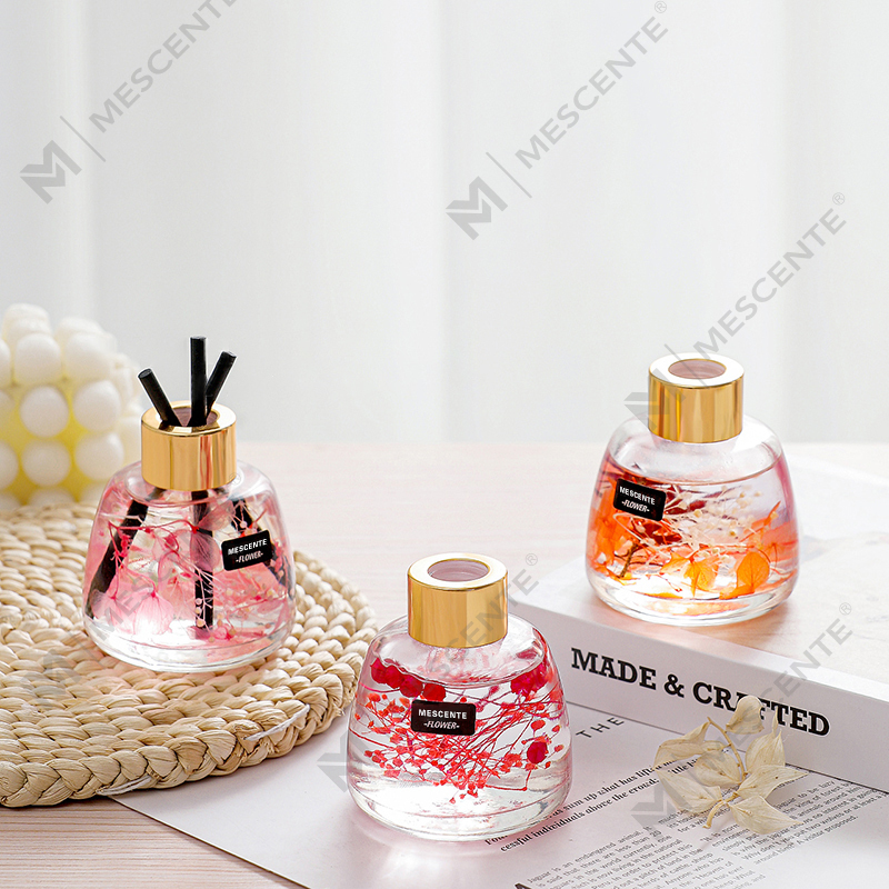 Mini White Bottle Flower hajuvesi Aromi Reed Diffuser Oil, Tuoksu Thaimaa Reed Diffuser Lahjasetti