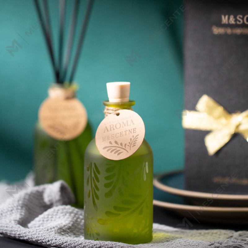 M&Scent Luxury Custom Private Label lasipullo kukka nestemäinen Reed diffuusori lahjapakkauksella