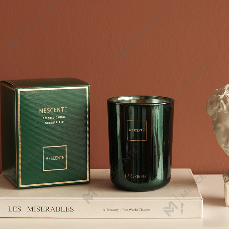 M&Scent Tukkumyynti Räätälöity Luxury Private Label Pillar -tuoksuinen soijavaha Wood Wick -aromikynttilä