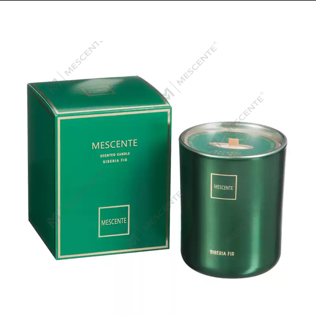 M&Scent Tukkumyynti Räätälöity Luxury Private Label Pillar -tuoksuinen soijavaha Wood Wick -aromikynttilä