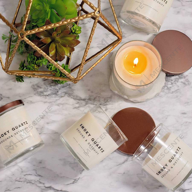 M&Scenten uutuustuoteideoita parantavia kristalliinfuusioituja askartelutuoksuisia soijavahakynttilöitä