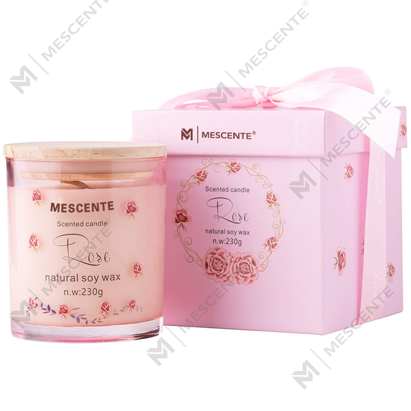 M&Scent käsintehty luksuslasipidike henkinen keramiikkapilari vaniljatuoksukynttilä kristalleilla
