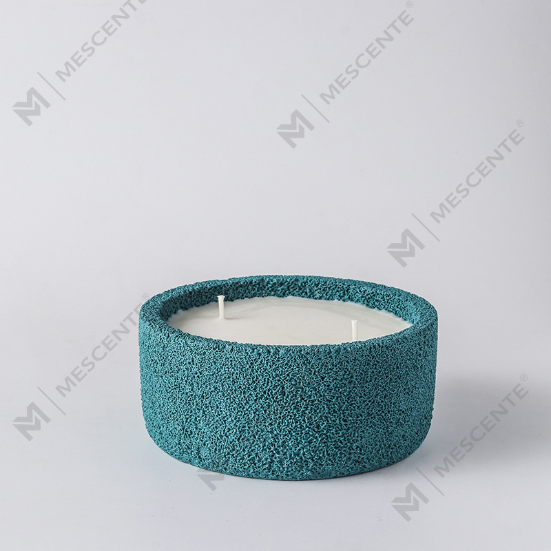 M&Scent Luxury Käsintehty Logo Spiritual Pillar Kynttilät Tuoksulasi Kristalleilla, 3 Wick-kynttilä