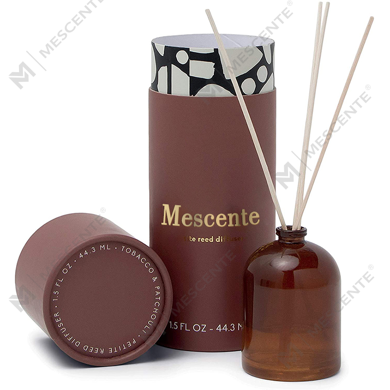 M&Scent Luxury mukautettu suuri ruusukultainen lasipullo kukka yksityisellä etiketillä, nestemäinen ruokohajotin lahjarasialla