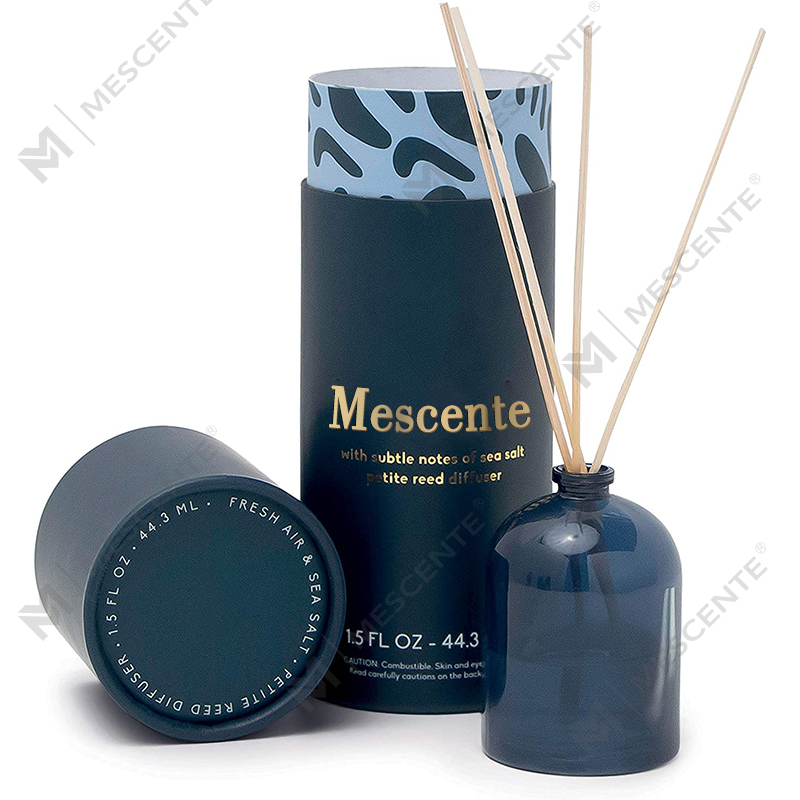 M&Scent Luxury mukautettu suuri ruusukultainen lasipullo kukka yksityisellä etiketillä, nestemäinen ruokohajotin lahjarasialla