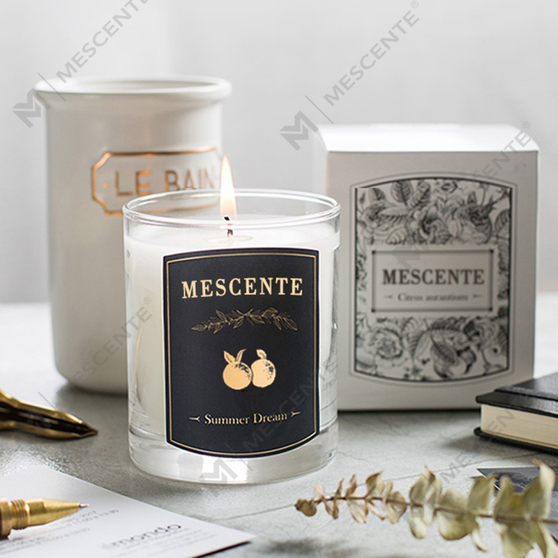 M&Scent räätälöity koristeellinen ylellinen hieronta Private Label -tuoksuinen soijavahakynttilä