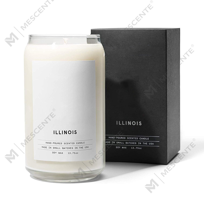 M&Scent Organic Räätälöidyt keraamiset Milky Woodwick-kynttilät, kynttiläsäiliö