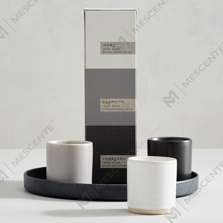 Custom Private Label Luxury keraaminen tuoksukynttilälahjasetti A29218-Arvotavarat