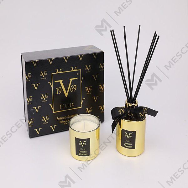 M&Scent Home Fragrance Reed Diffuser -lahjasetti tuoksukynttilä A29260-2