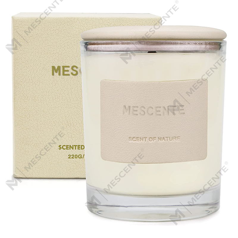 M&Scent tukkukaupassa kauniita kierrätettyjä lasipurkkeja kynttilöitä Kiinassa, Relax Candle